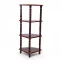 MONO 4 STEP Corner Stand - Mahogany, Triangle