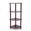 MONO 4 STEP Corner Stand - Mahogany, Triangle