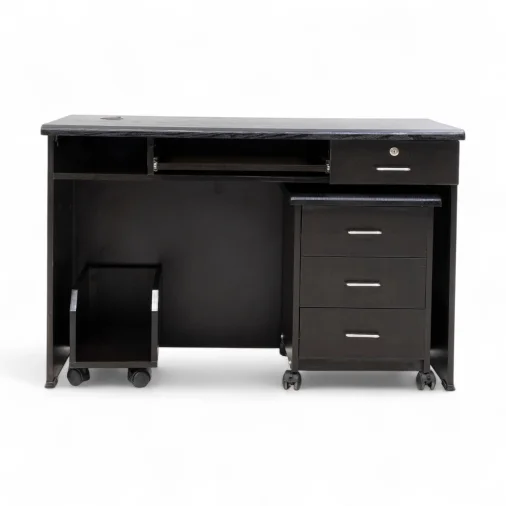N.d.f 1202 com table cabinet +cpu tralley