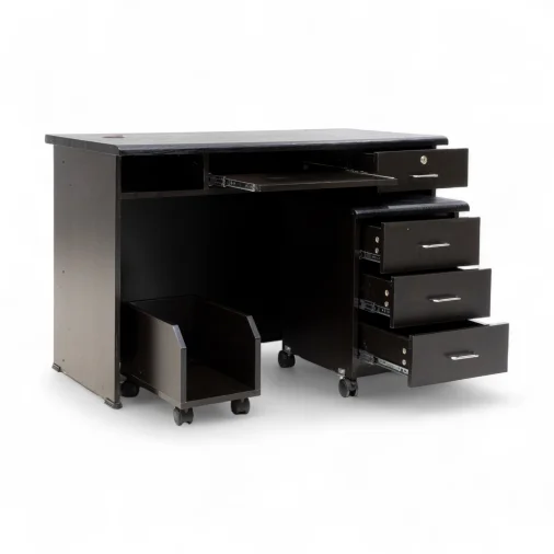 N.d.f 1202 com table cabinet +cpu tralley