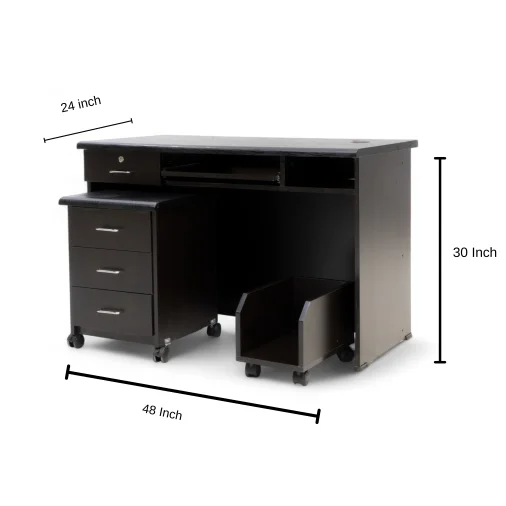 N.d.f 1202 com table cabinet +cpu tralley
