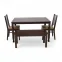 P.P 28102 Dining Table Rectangular Dining Table Set - Rubberwood, Wenge Colour