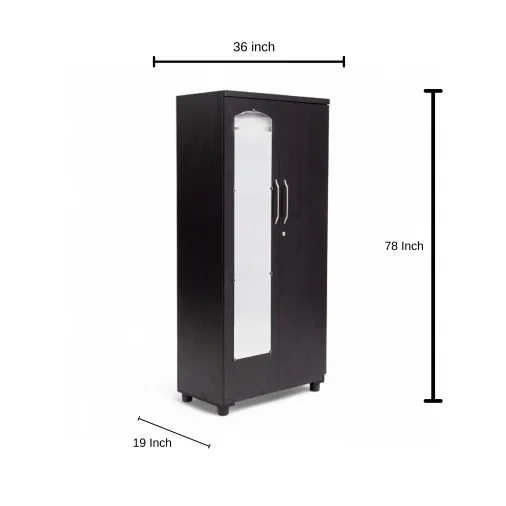 F WOODEN BERO 6.5X3X18" Wardrobes - Engineered Wood, Suede Matt