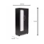F WOODEN BERO 6.5X3X18" Wardrobes - Engineered Wood, Suede Matt